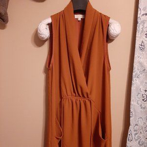 aritzia sabine dress, burnt orange color, xxs